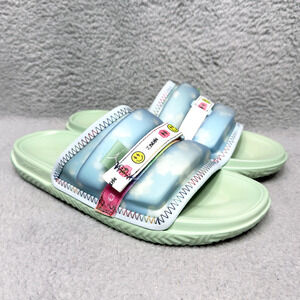 Jordan Super Play J Balvin Mens Size 12 Slide Sandals Blue Mint Foam